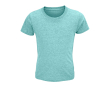 Kinder t-shirt van 100% biologisch katoen 150 g/m2 SOL'S Crusader kleur turkoois