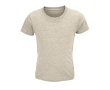 Kinder t-shirt van 100% biologisch katoen 150 g/m2 SOL'S Crusader kleur ivoor