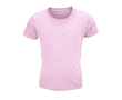 Kinder t-shirt van 100% biologisch katoen 150 g/m2 SOL'S Crusader kleur lichtroze