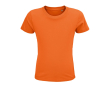 Kinder t-shirt van 100% biologisch katoen 150 g/m2 SOL'S Crusader kleur oranje