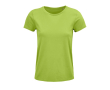 Dames T-shirts van 100% biologisch katoen 150 g/m2 SOL'S Crusader kleur lichtgroen