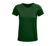 Dames T-shirts van 100% biologisch katoen 150 g/m2 SOL'S Crusader kleur donkergroen