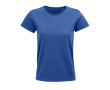 Dames T-shirts van 100% biologisch katoen 150 g/m2 SOL'S Crusader kleur jeans blauw