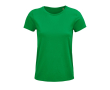 Dames T-shirts van 100% biologisch katoen 150 g/m2 SOL'S Crusader kleur groen
