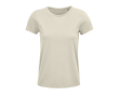 Dames T-shirts van 100% biologisch katoen 150 g/m2 SOL'S Crusader kleur naturel