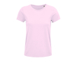 Dames T-shirts van 100% biologisch katoen 150 g/m2 SOL'S Crusader kleur rose paztel