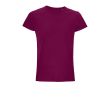 Gepersonaliseerde t-shirts van 150 g/m2 biologisch katoen SOL'S Crusader kleur granaat