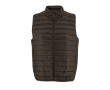 Heren bodywarmer met zijzakken SOL'S Stream 280 g/m² kleur donker bruin