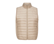 Heren bodywarmer met zijzakken SOL'S Stream 280 g/m2 kleur beige