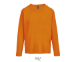 T-shirt met lange mouwen van halfgekamd katoen met ronde hals kleur oranje
