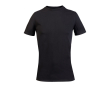 Unisex T-shirt van gerecyclede materialen met ronde hals kleur zwart