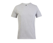 Unisex T-shirt van gerecyclede materialen met ronde hals kleur lichtgrijs