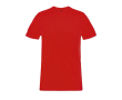 Unisex T-shirt van gerecyclede materialen met ronde hals kleur rood