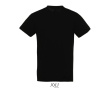 Unisex T-shirt van halfgekamd katoen met ronde hals 150 g/m² kleur zwart