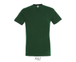 Unisex T-shirt van halfgekamd katoen met ronde hals 150 g/m² kleur donkergroen