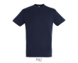 Unisex T-shirt van halfgekamd katoen met ronde hals 150 g/m² kleur ultramarijn blauw