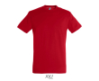 Unisex T-shirt van halfgekamd katoen met ronde hals 150 g/m² kleur rood
