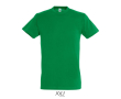 Unisex T-shirt van halfgekamd katoen met ronde hals 150 g/m² kleur groen