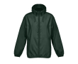 Windjack van 190T polyester met capuchon SOL'S kleur groene fles