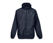 Windjack van 190T polyester met capuchon SOL'S kleur marineblauw