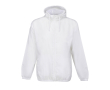 Windjack van 190T polyester met capuchon SOL'S kleur wit