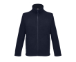 Unisex microfleece jas met rits en zakken SOL'S kleur marineblauw