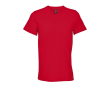 Unisex T-shirt van halfgekamd katoen met V-hals SOL'S kleur rood