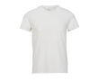 Unisex T-shirt van halfgekamd katoen met V-hals SOL'S kleur gebroken wit