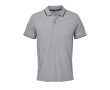 Unisex katoenen polo met streep 200g/m² SOL'S PALERMO kleur grijs