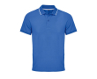 Unisex katoenen polo met streep 200g/m² SOL'S PALERMO kleur koningsblauw