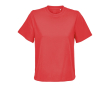 Dames T-shirt biologisch katoen, moderne pasvorm 150 g/m² kleur rood