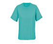 Dames T-shirt biologisch katoen, moderne pasvorm 150 g/m² kleur turquoise