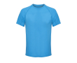 Ademend T-shirt van gerecycled polyester SOL'S kleur cyaan blauw