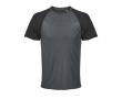 Ademend T-shirt van gerecycled polyester SOL'S kleur taupe grijs