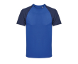 Ademend T-shirt van gerecycled polyester SOL'S kleur gemarmerd donkerblauw