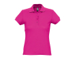 Slim fit damespoloshirt 100% katoen 170 g/m2 SOL'S Passion kleur fuchsia