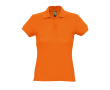 Slim fit damespoloshirt 100% katoen 170 g/m2 SOL'S Passion kleur oranje