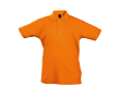 Kinderpolo personaliseren 100% katoen 170 g/m2 SOL'S Summer II kleur oranje