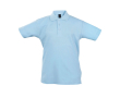 Kinderpolo personaliseren 100% katoen 170 g/m2 SOL'S Summer II kleur pastel blauw