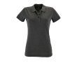 Zeefdruk polo's voor dames van 180 g/m2 katoen SOL'S Perfect Women kleur antraciet