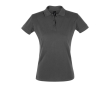 Zeefdruk polo's voor dames van 180 g/m2 katoen SOL'S Perfect Women kleur taupe grijs
