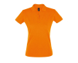 Zeefdruk polo's voor dames van 180 g/m2 katoen SOL'S Perfect Women kleur oranje