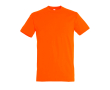 Goedkope T-shirts met logo, 150 g/m2 in de kleur honing