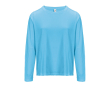 Katoenen T-shirts met logo en lange mouwen SOL'S Monarch 150 g/m2 kleur cyaan blauw