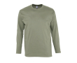 Katoenen T-shirts met logo en lange mouwen SOL'S Monarch 150 g/m2 kleur khaki