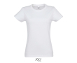 Dames T-shirt gemaakt van 100% katoen 190 g/m2 SOL'S Imperial kleur ivoor