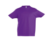 Kinder T-shirt met logo 100% katoen 190 g/m2 SOL'S Imperial kleur paars