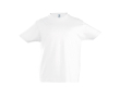 Kinder T-shirt met logo 100% katoen 190 g/m2 SOL'S Imperial kleur ivoor