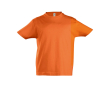 Kinder T-shirt met logo 100% katoen 190 g/m2 SOL'S Imperial kleur oranje