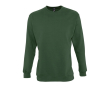 Sweatshirt met zeefdruk van 280 g/m2 katoen en polyester SOL'S New Supreme kleur donkergroen